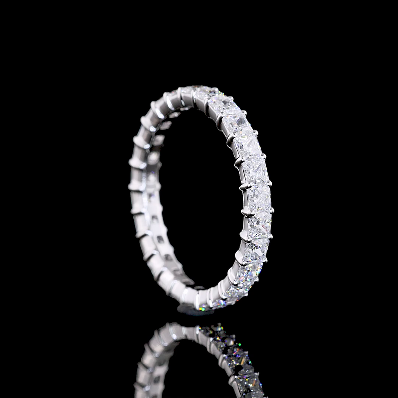 1-3/4ctw Prong Princess Eternity Band