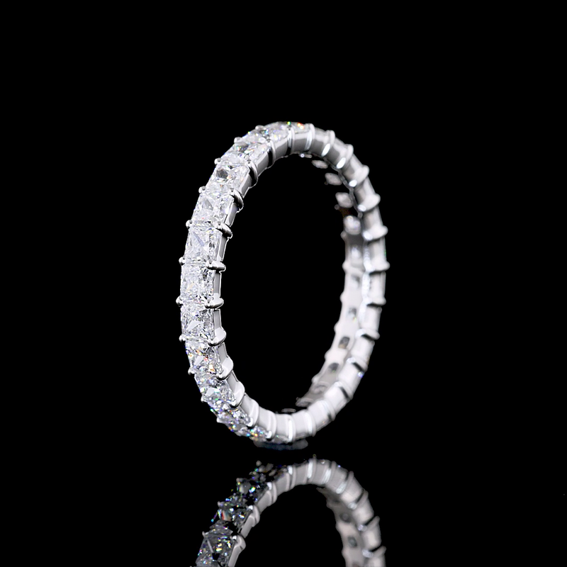 1-3/4ctw Prong Princess Eternity Band