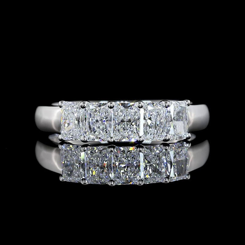 1ctw Prong Radiant Five Stone Band