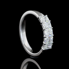 1ctw Prong Radiant Five Stone Band