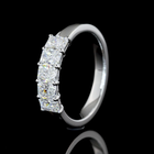 1ctw Prong Radiant Five Stone Band