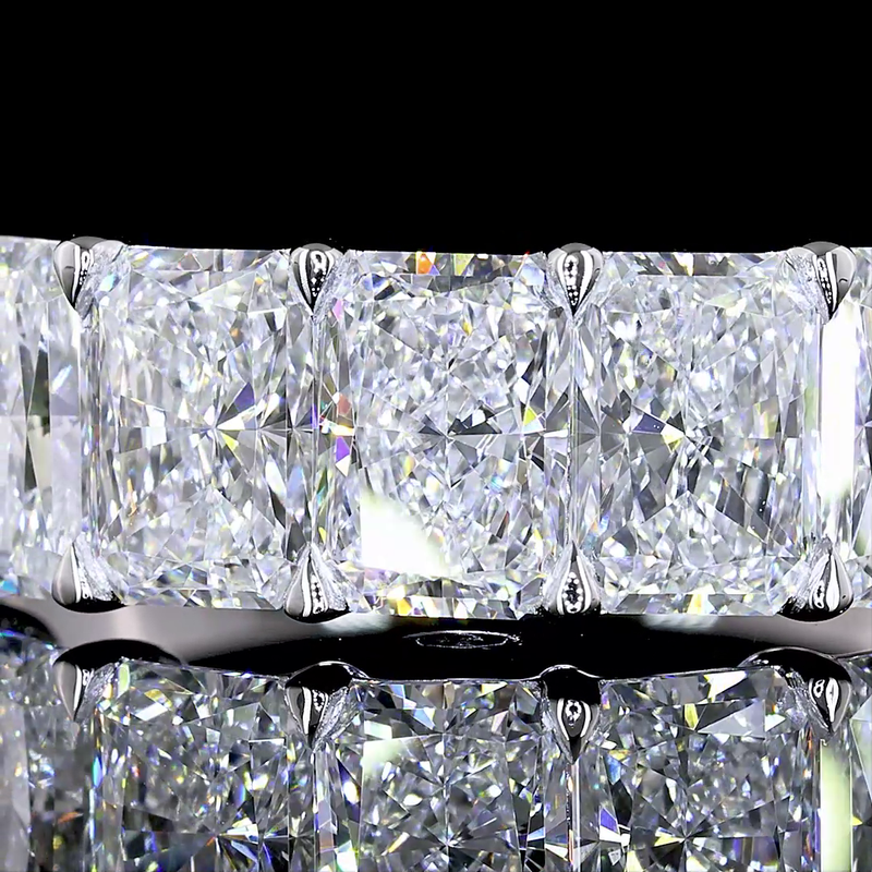 2ctw Prong Radiant Five Stone Band