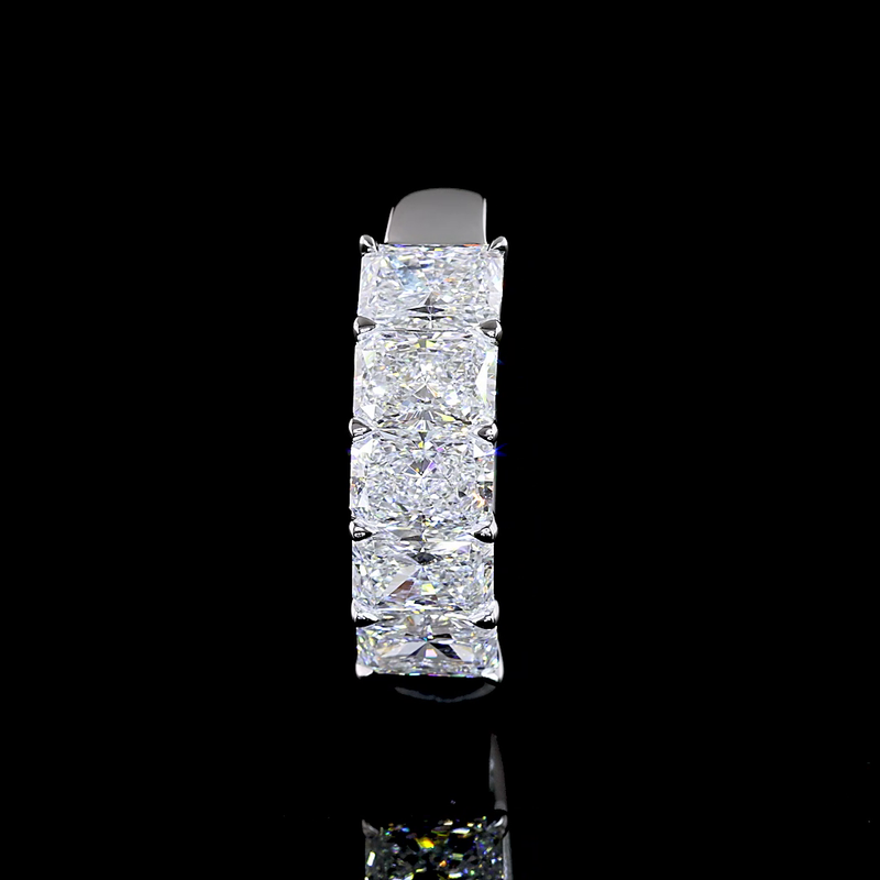 2ctw Prong Radiant Five Stone Band
