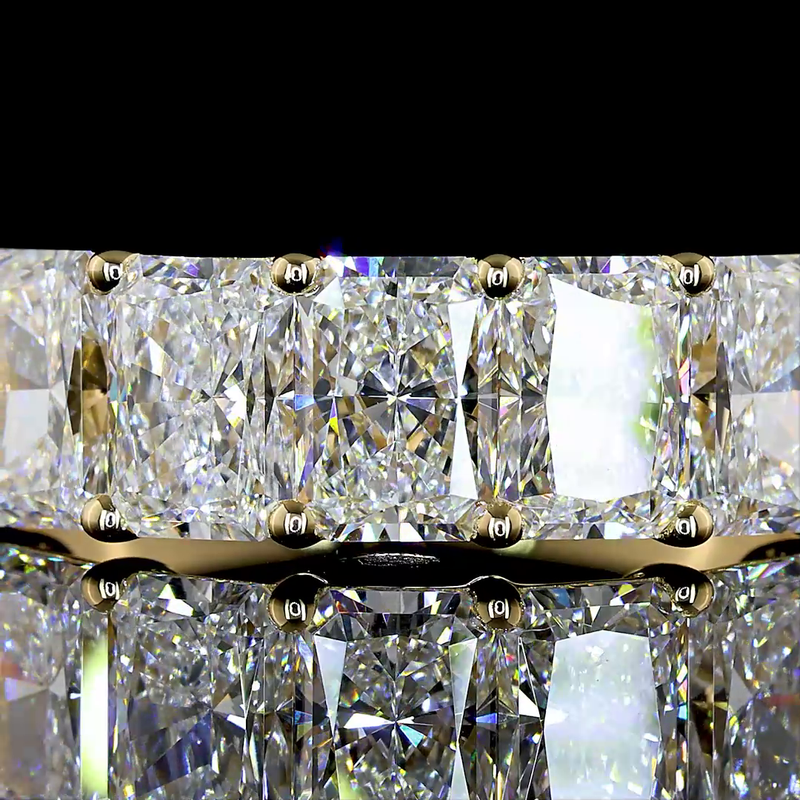 2ctw Prong Radiant Five Stone Band