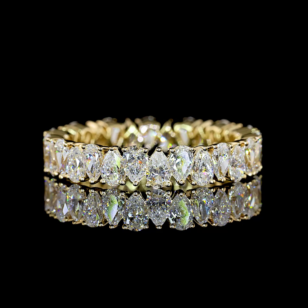 4ctw Prong Pear Eternity Band