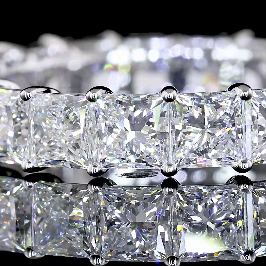 4ctw Princess Prong Diamond Eternity Band