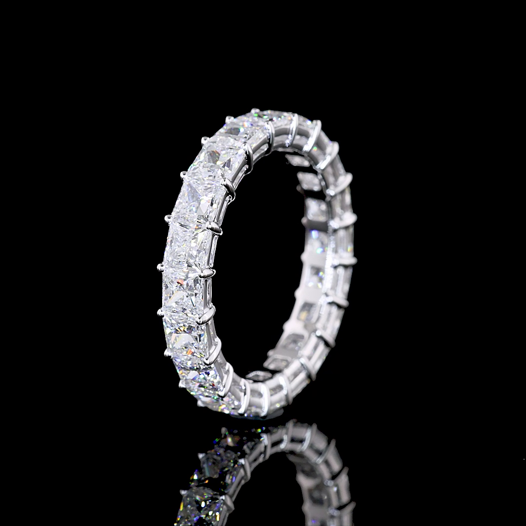 4ctw Princess Prong Diamond Eternity Band