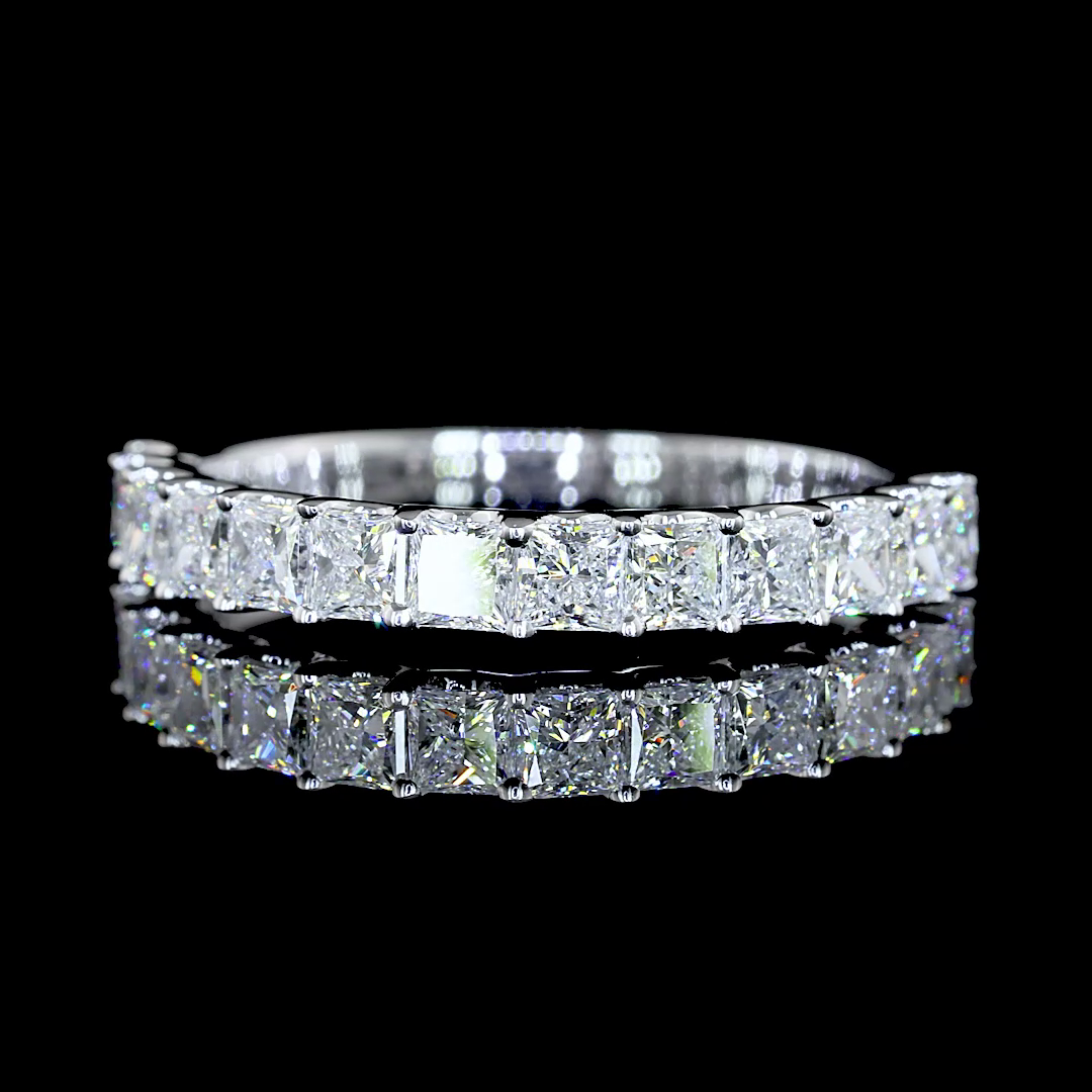 1ctw U Prong Princess Half Eternity Band