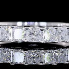 1ctw U Prong Princess Half Eternity Band