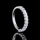1ctw U Prong Princess Half Eternity Band