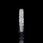 3ctw Asscher Half Bezel Diamond Eternity Band