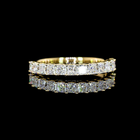 1ctw U Prong Princess Half Eternity Band