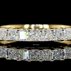 1ctw U Prong Princess Half Eternity Band