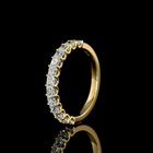 1ctw U Prong Princess Half Eternity Band
