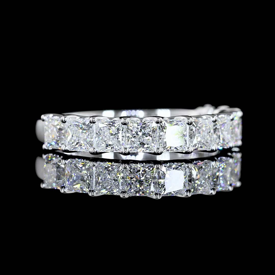 2ctw Prong Princess Half Eternity Band