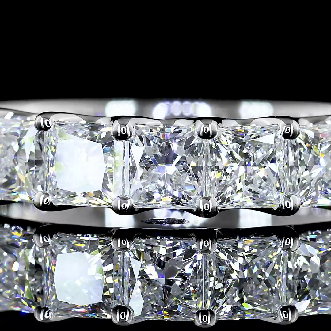 2ctw Prong Princess Half Eternity Band
