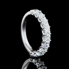 2ctw Prong Princess Half Eternity Band