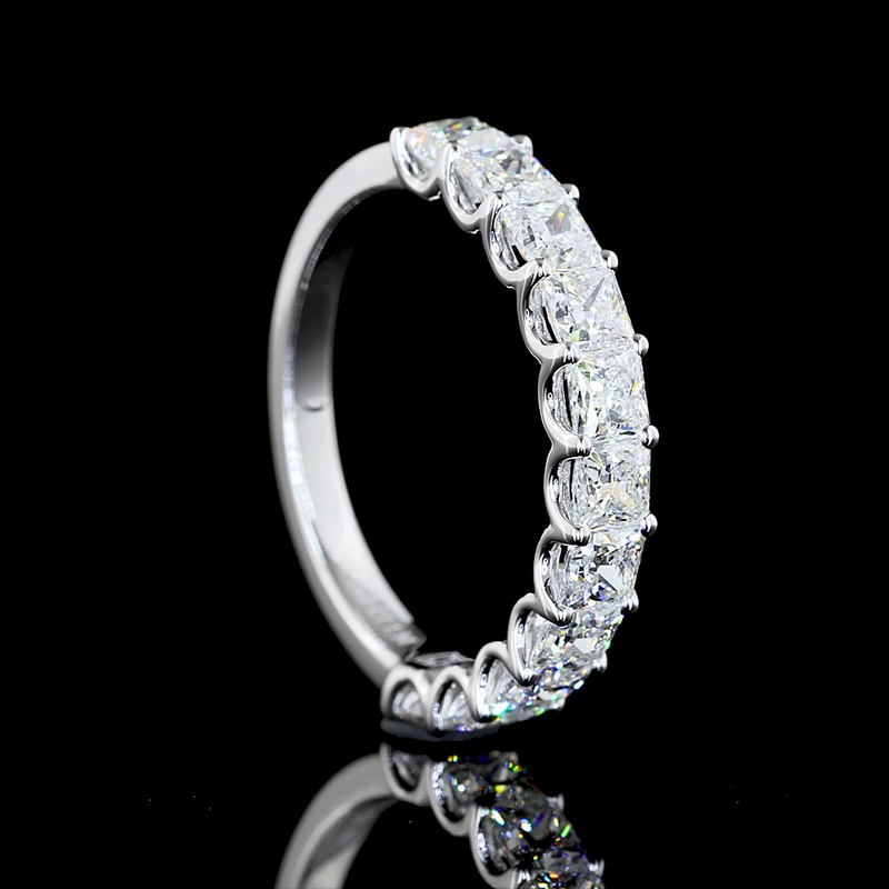 2ctw Prong Princess Half Eternity Band