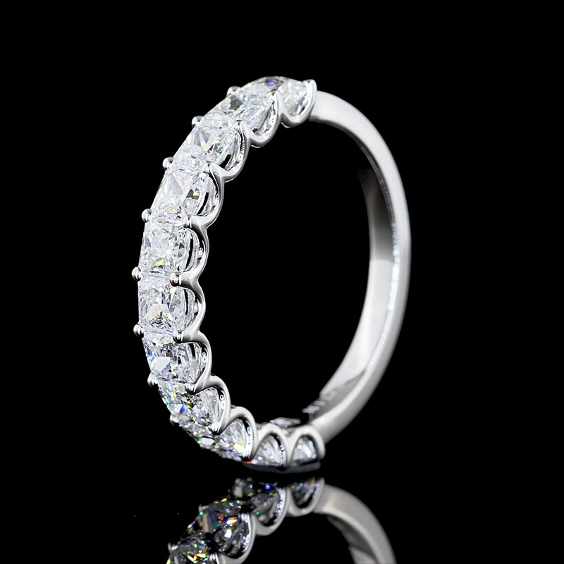 2ctw Prong Princess Half Eternity Band
