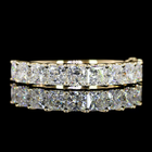1-3/4ctw Prong Princess Half Eternity Band