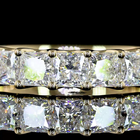 1-3/4ctw Prong Princess Half Eternity Band
