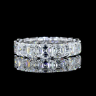 7ctw Asscher Prong Diamond Eternity Band