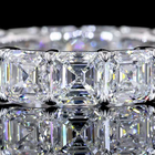 7ctw Asscher Prong Diamond Eternity Band
