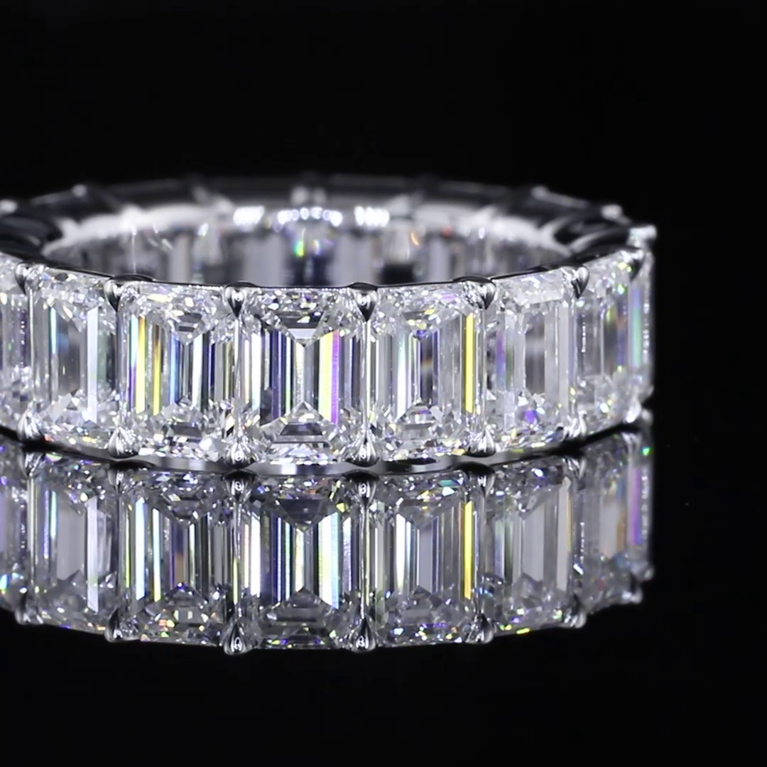 8ctw Emerald Prong Diamond Eternity Band