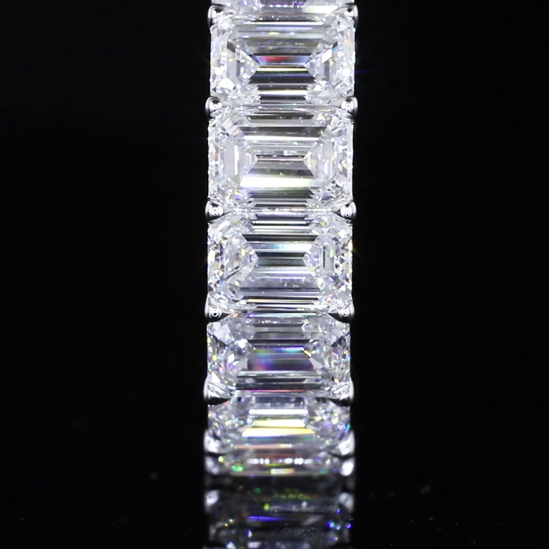 8ctw Emerald Prong Diamond Eternity Band