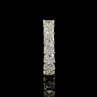 3ctw Princess U Prong Diamond Half Eternity Band