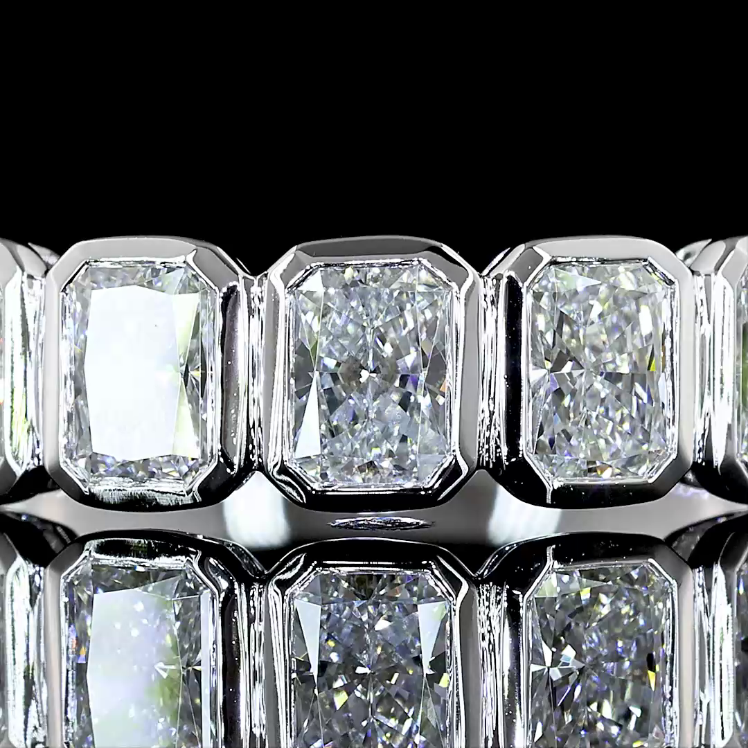 1ctw Prong Radiant Five Stone Band