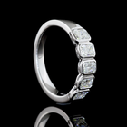 1ctw Prong Radiant Five Stone Band
