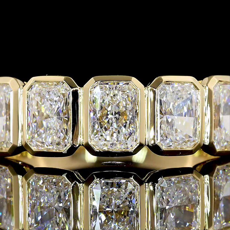 2ctw Bezel Radiant Five Stone Band