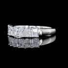 1ctw Bezel Radiant Seven Stone Band