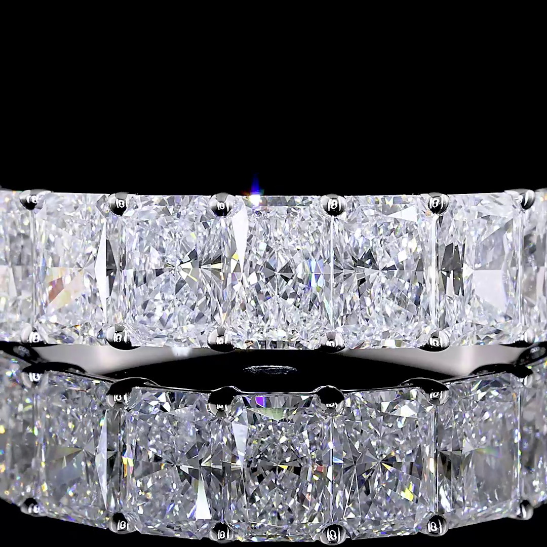2ctw Prong Radiant Seven Stone Band