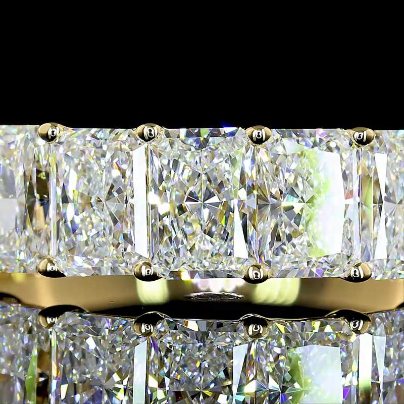 2ctw Prong Radiant Seven Stone Band