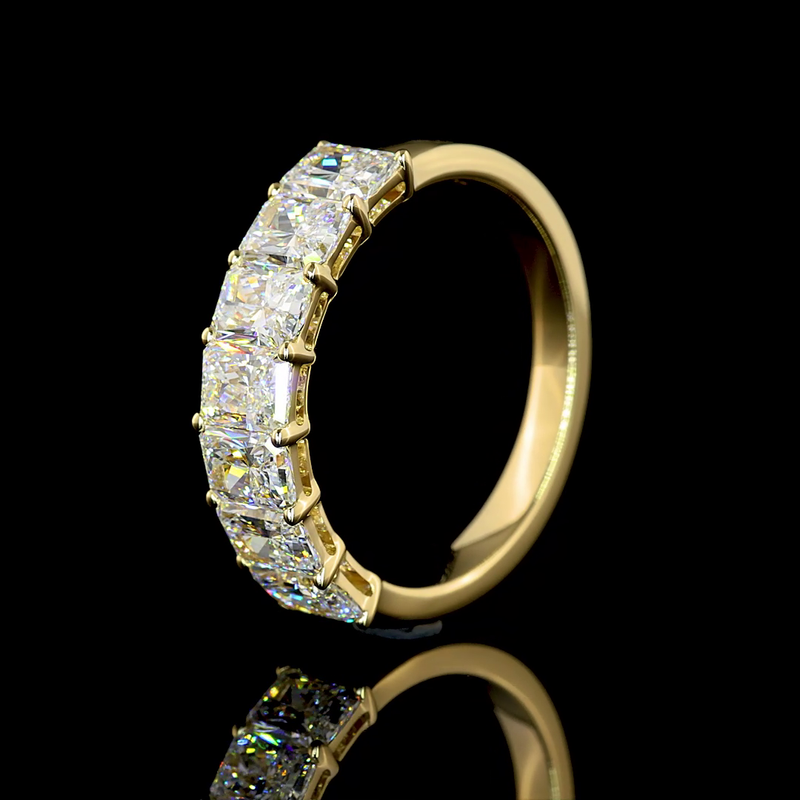 2ctw Prong Radiant Seven Stone Band
