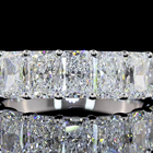 3ctw Prong Radiant Seven Stone Band