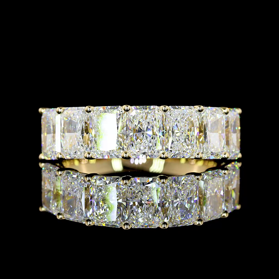 3ctw Prong Radiant Seven Stone Band
