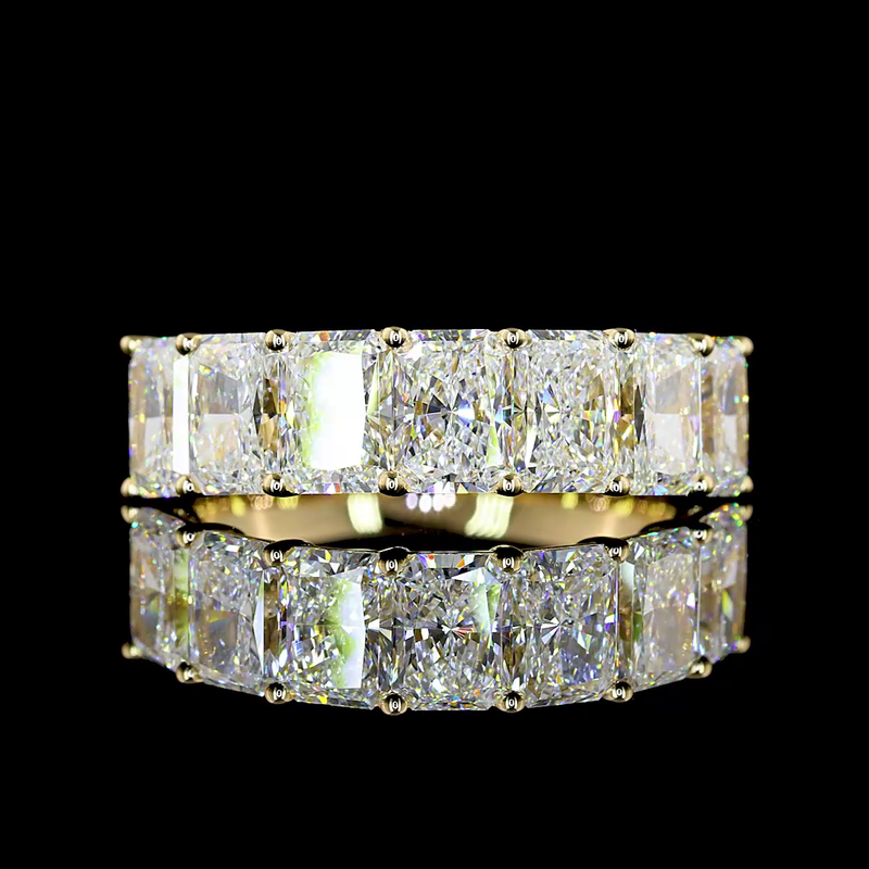3ctw Prong Radiant Seven Stone Band