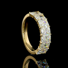 3ctw Prong Radiant Seven Stone Band