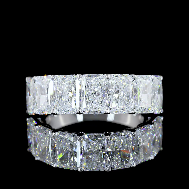 5ctw Prong Radiant Seven Stone Band