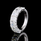 5ctw Prong Radiant Seven Stone Band