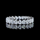 2-1/4ctw Prong East West Heart Eternity Band