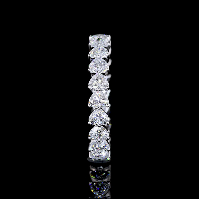 2-1/4ctw Prong East West Heart Eternity Band