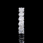 4ctw Heart East West Prong Diamond Eternity Band