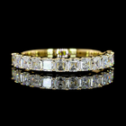 1ctw U Prong Asscher Half Eternity Band