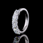 2ctw Prong Cushion Five Stone Band