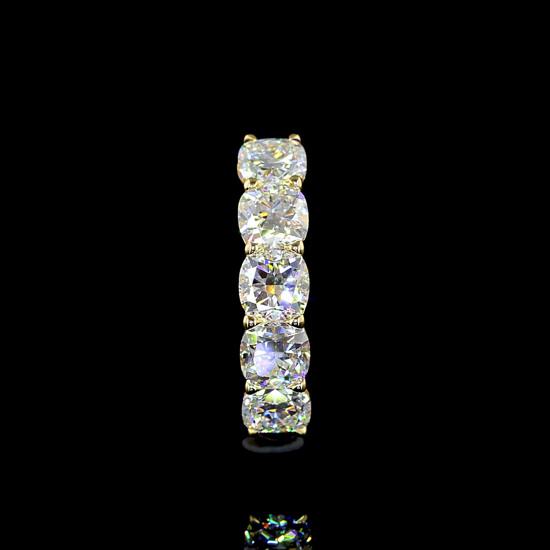 2ctw Prong Cushion Five Stone Band