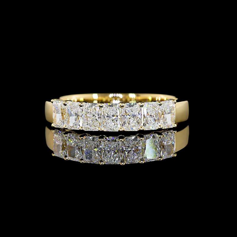1ctw Prong Radiant Seven Stone Band